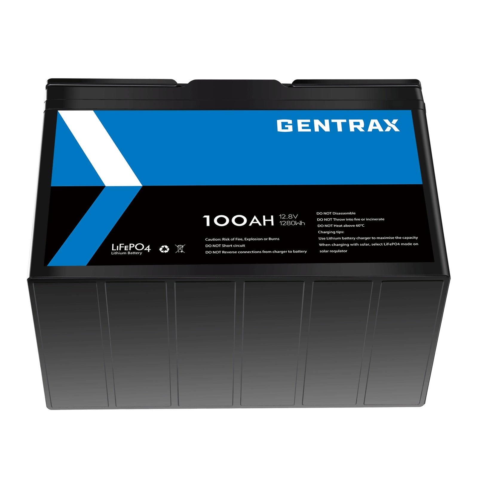 Gentrax 12V 100Ah LiFePO4 Battery