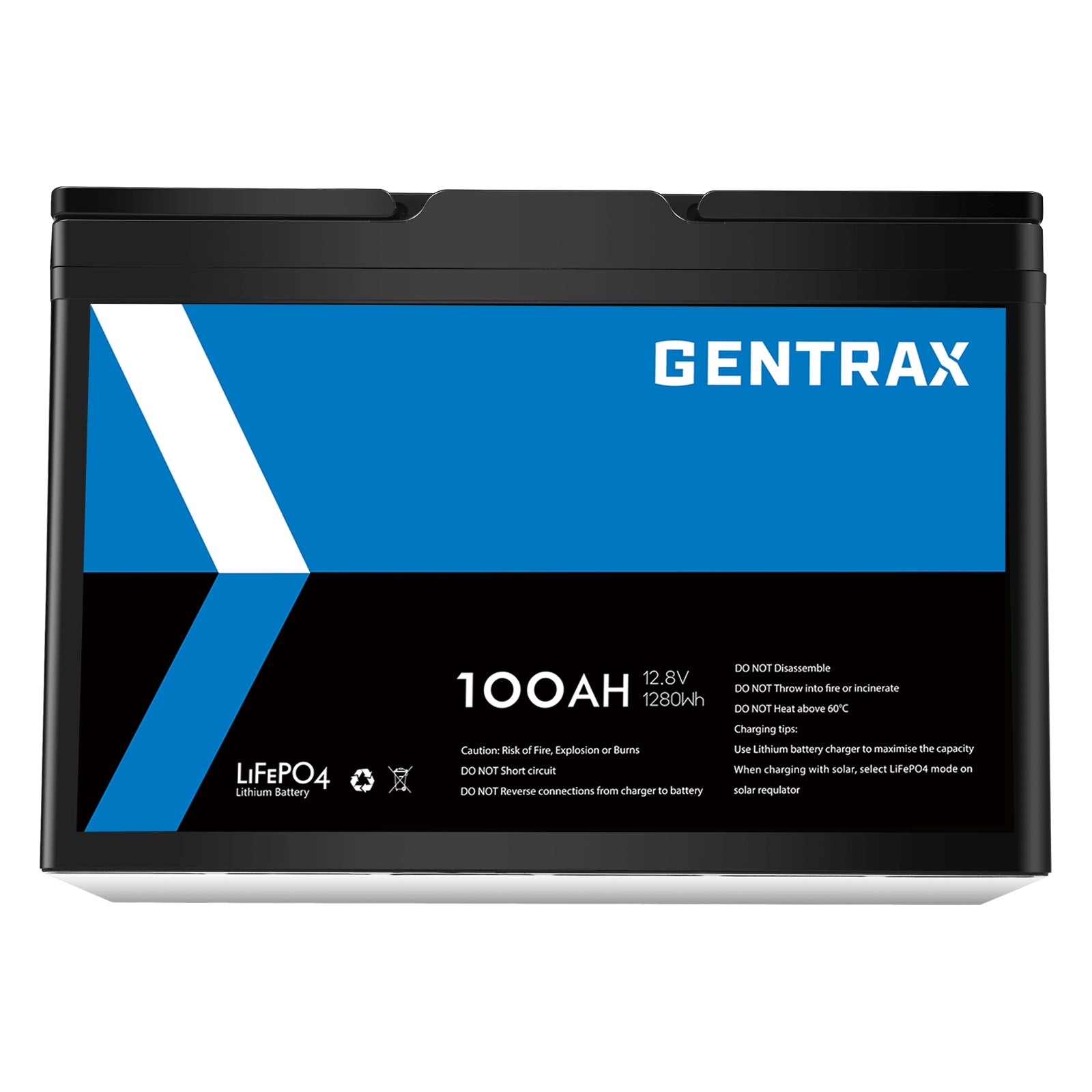 Gentrax 12V 100Ah LiFePO4 Battery