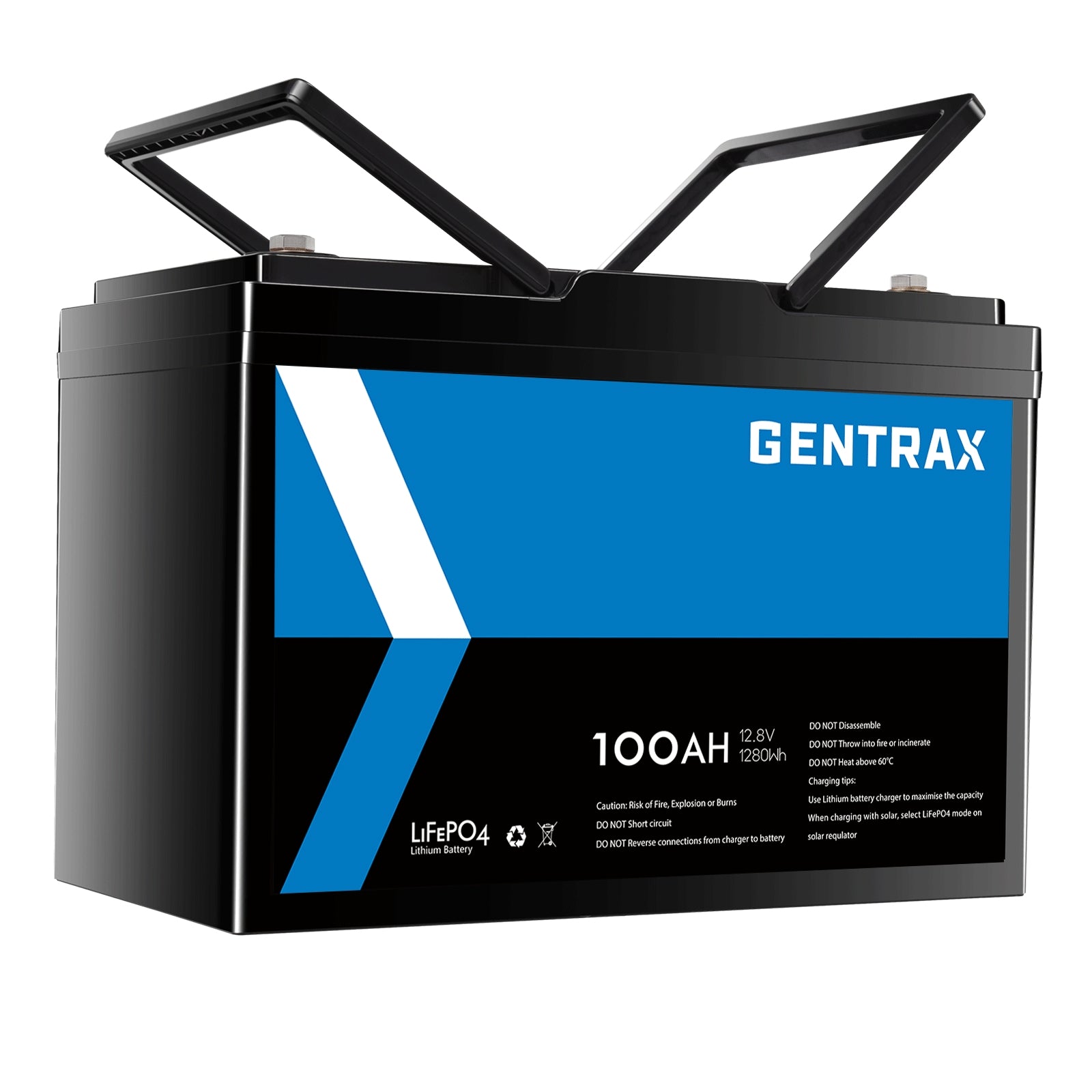 Gentrax 12V 100Ah LiFePO4 Battery