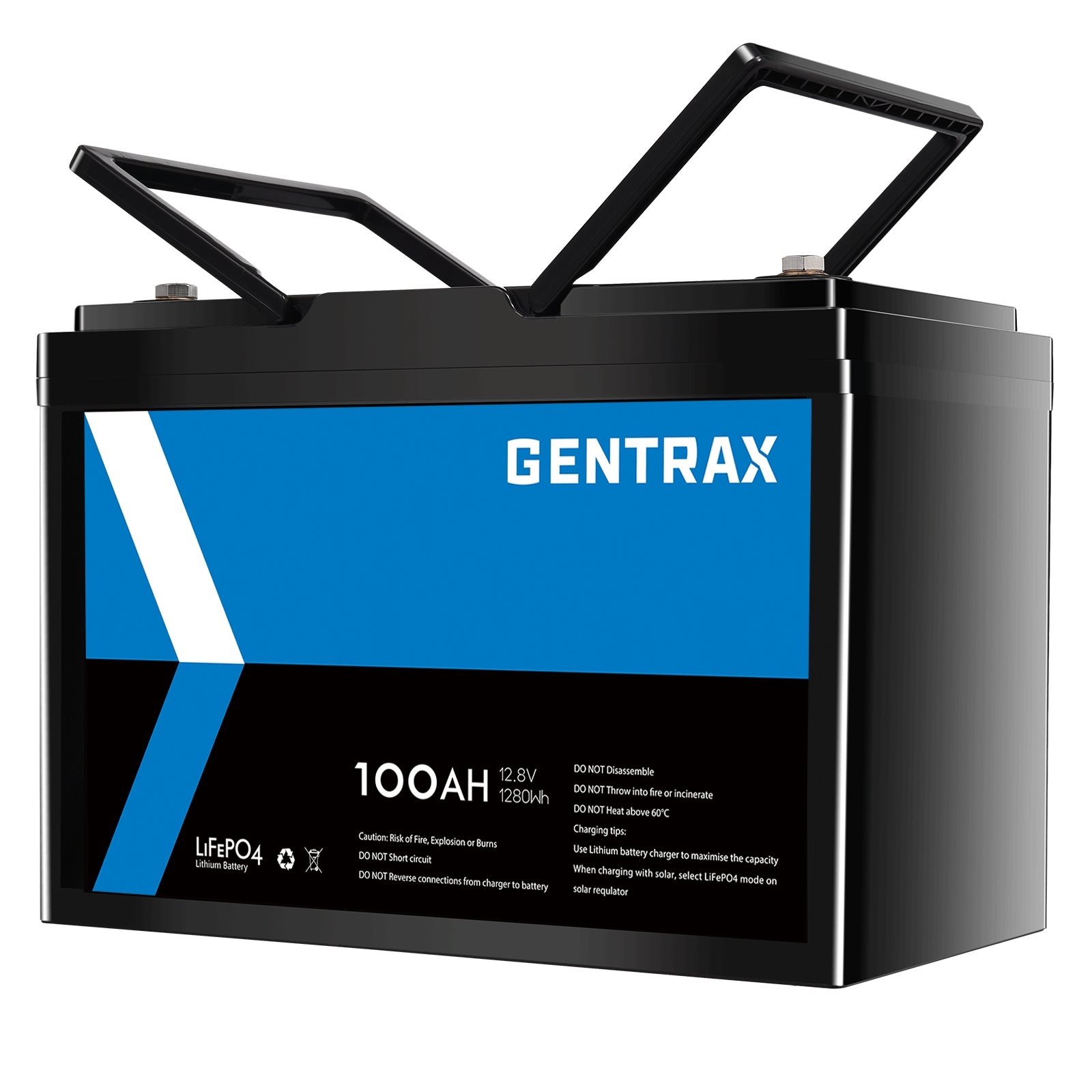 Gentrax 12V 100Ah LiFePO4 Battery