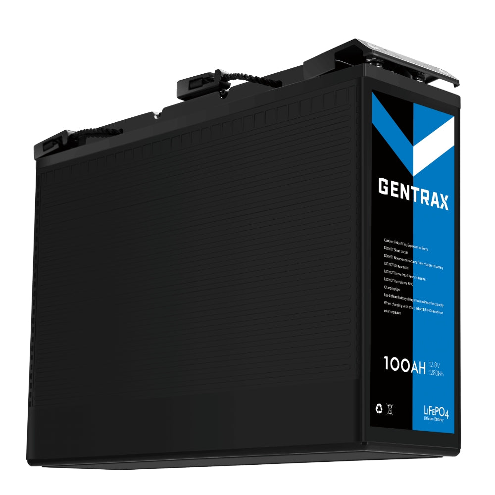 Gentrax 12V 100Ah Slim LiFePO4 Battery