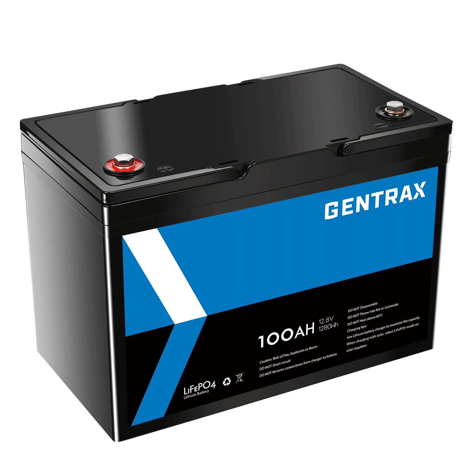 Gentrax 12V 100Ah LiFePO4 Battery