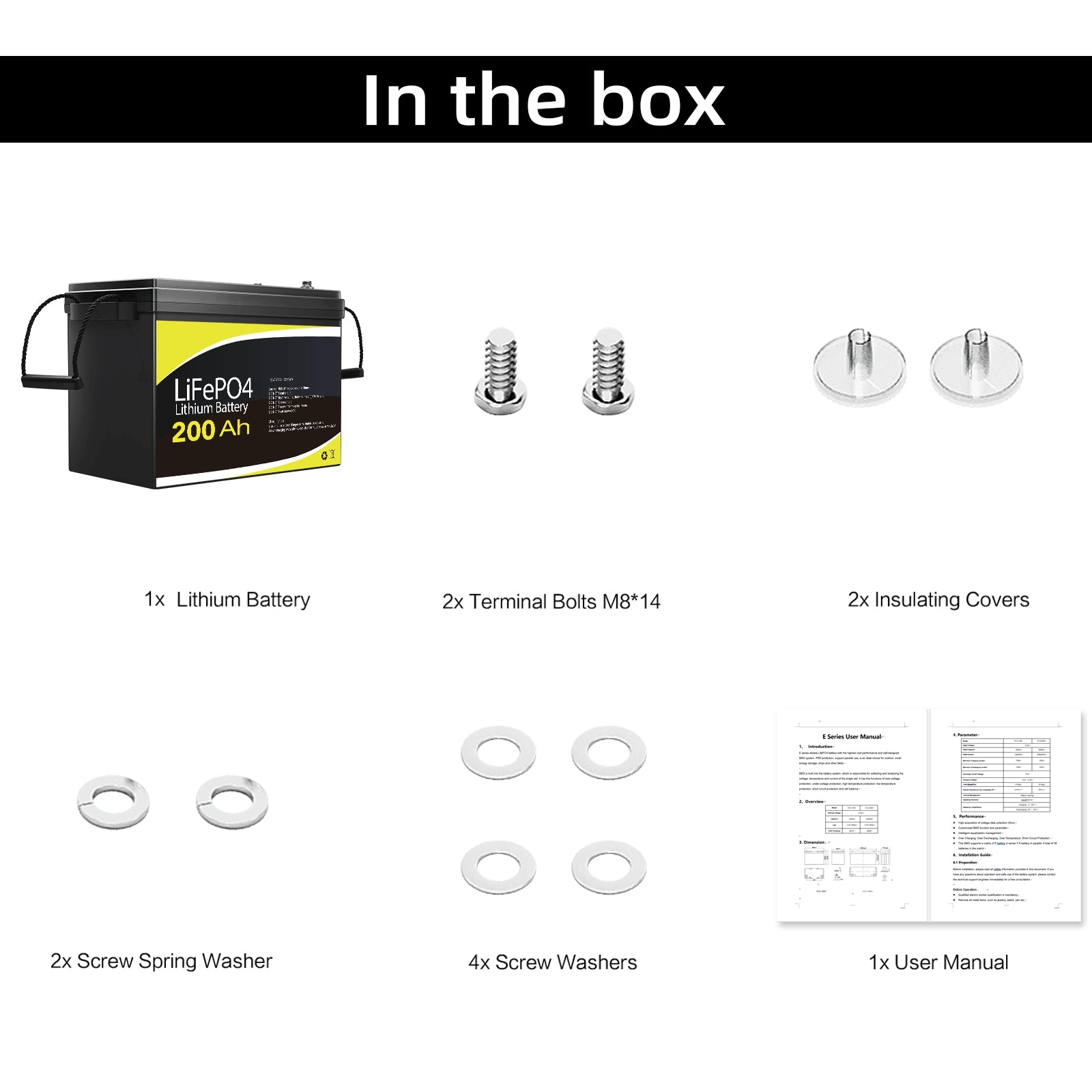 Gentrax 12V 200Ah Lithium LiFePO4 Battery